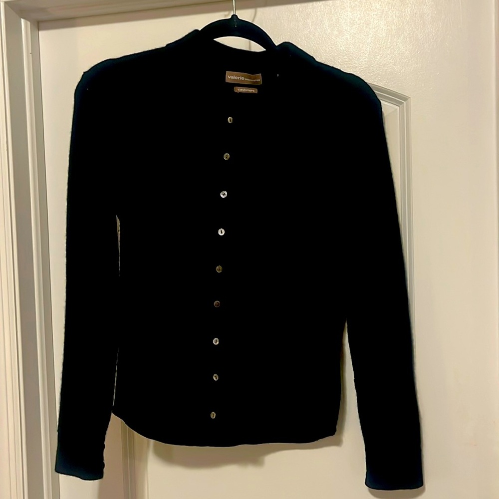 Black cashmere sweater